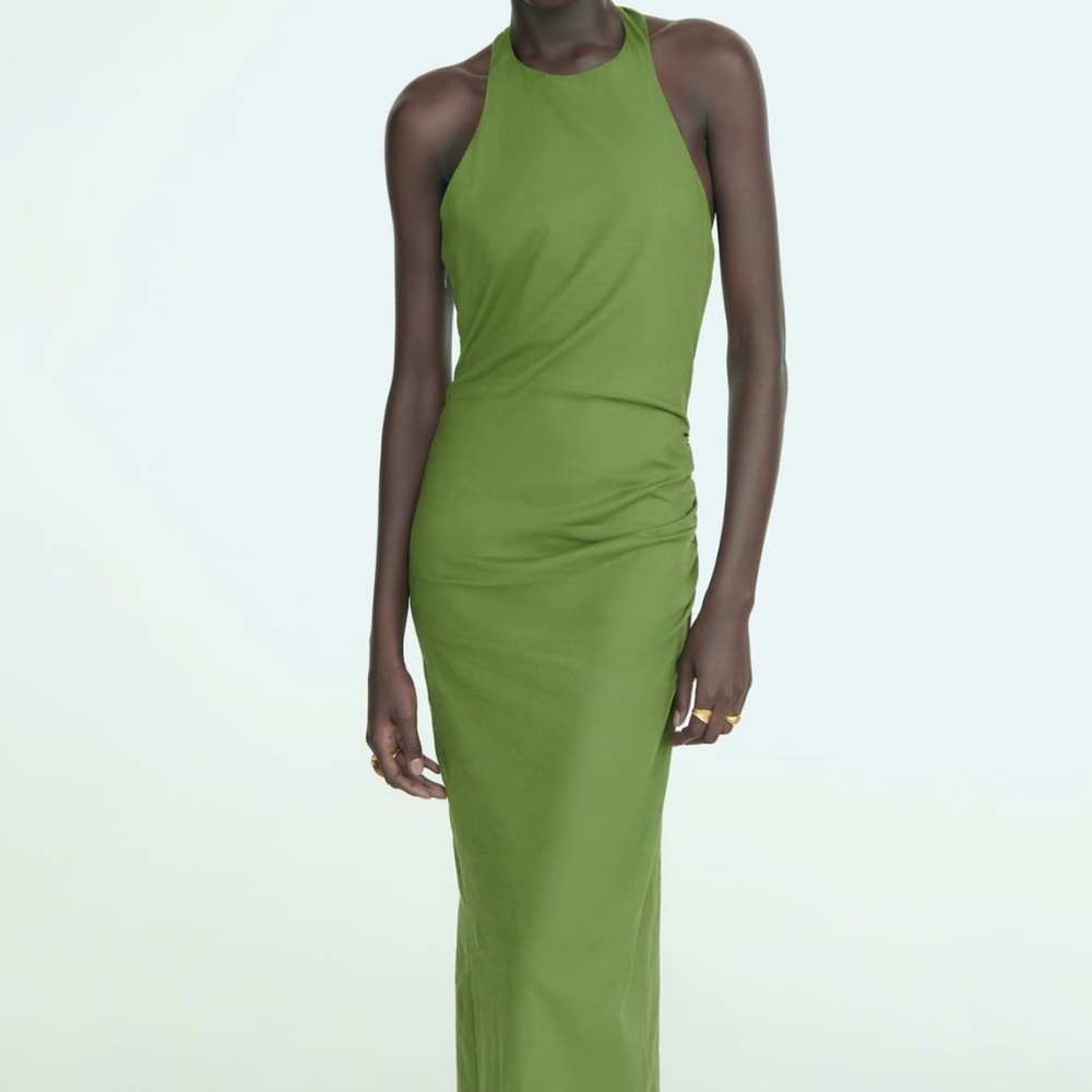 Zara limited edition macrame beaded backless maxi dress - Picture 2 of 12